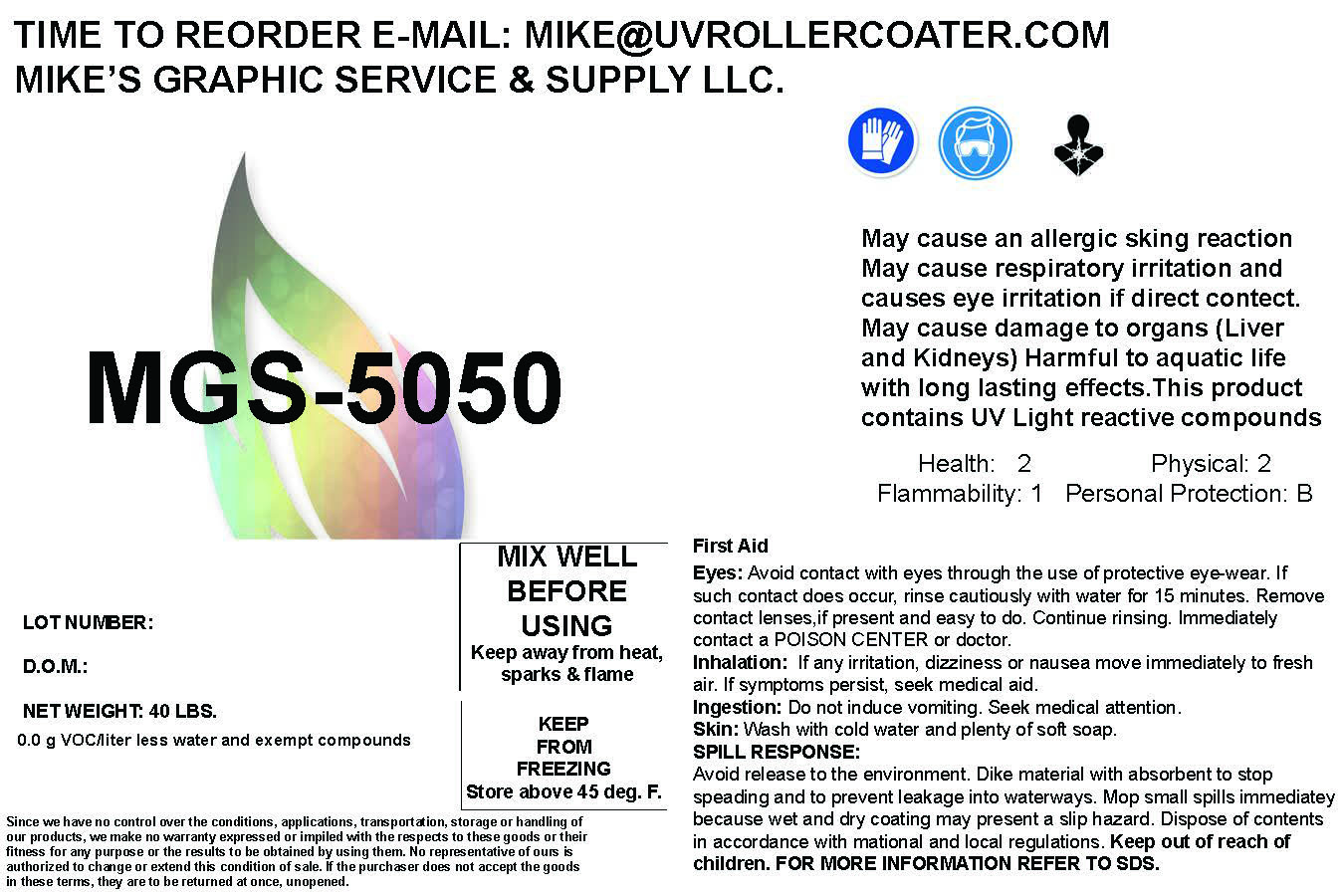 UV Coating 5050 AQ Look